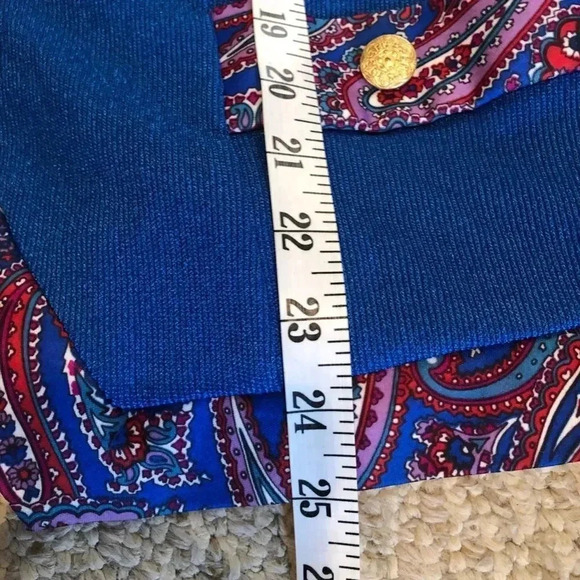 Blue and Purple Long Sleeve Dress - Picture 12 of 15